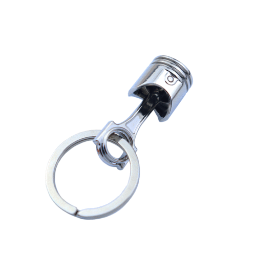 Creative metal keychain turbo transmission wheel hub brake disc shock absorber caliper car keychain accessory wholesale