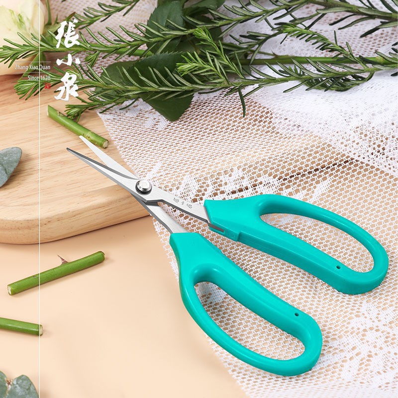 张小泉园艺剪刀修花插花剪葡萄蔬果花卉修剪家居日用不锈钢剪子