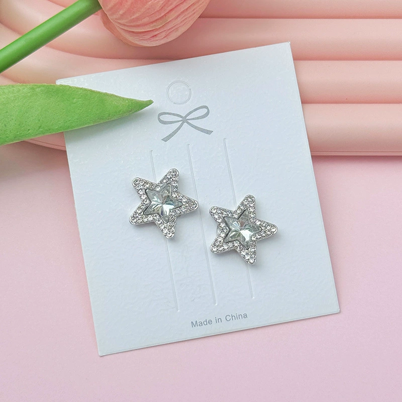 Ретро серебряное полное Diamond серия DIY звезда земля отверстие туфли акриловые туфли цветок пряжка обуви крест сверху