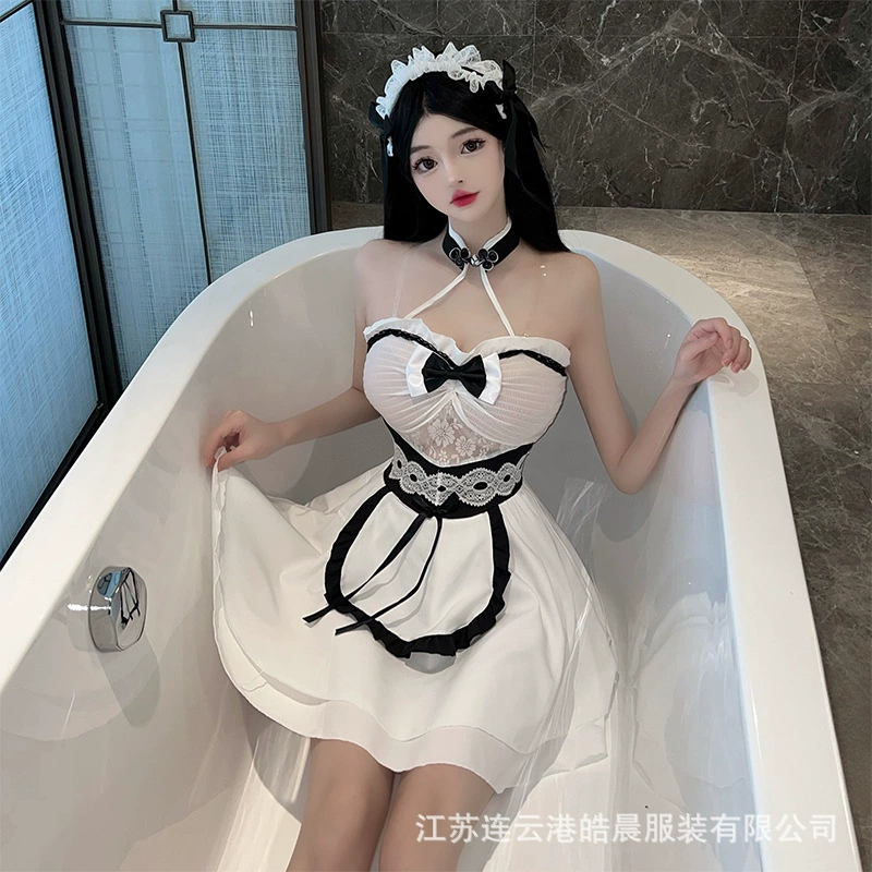 Нове sexy lingerie для женщин, чистое желание, сексуальный двухмерный образ горничной, униформа горничной, искушение, не нужно снимать майку 2760