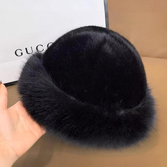 モンゴルの大きなつばのぬいぐるみの帽子の女性の厚い保温のファッションの日常は防風の防寒の成人を配合します。