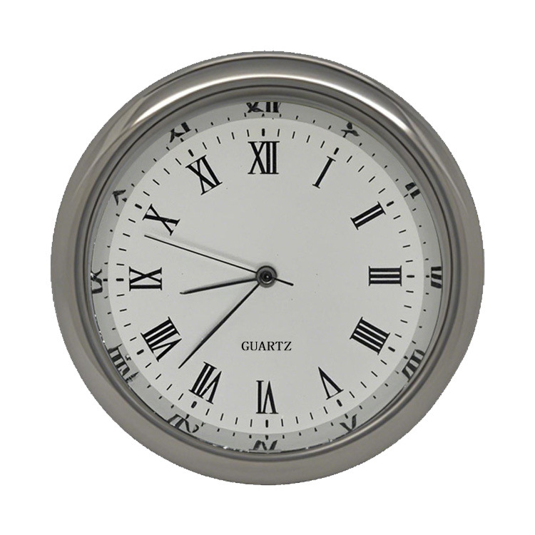 厂家批发45MM嵌入式钟胆表头水晶复古工艺装饰圆形表胆镶嵌表芯