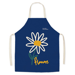 青年卡通激勵防污無袖圍裙工作服家用廚房烹飪烘培圍腰清潔防護