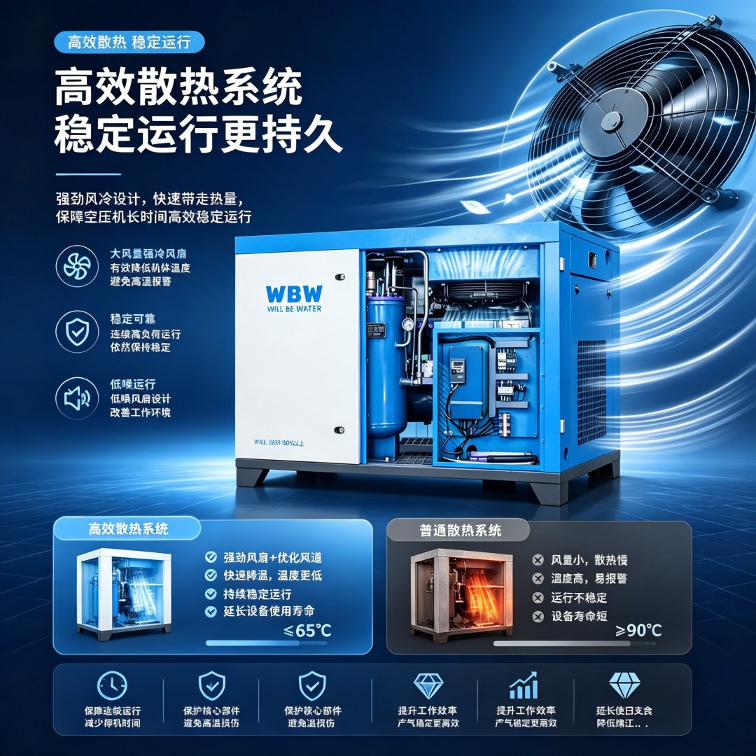 22KW Permanent Magnet Variable Frequency Screw Air Compressor Industrial Silent Energy-Saving Air Compressor