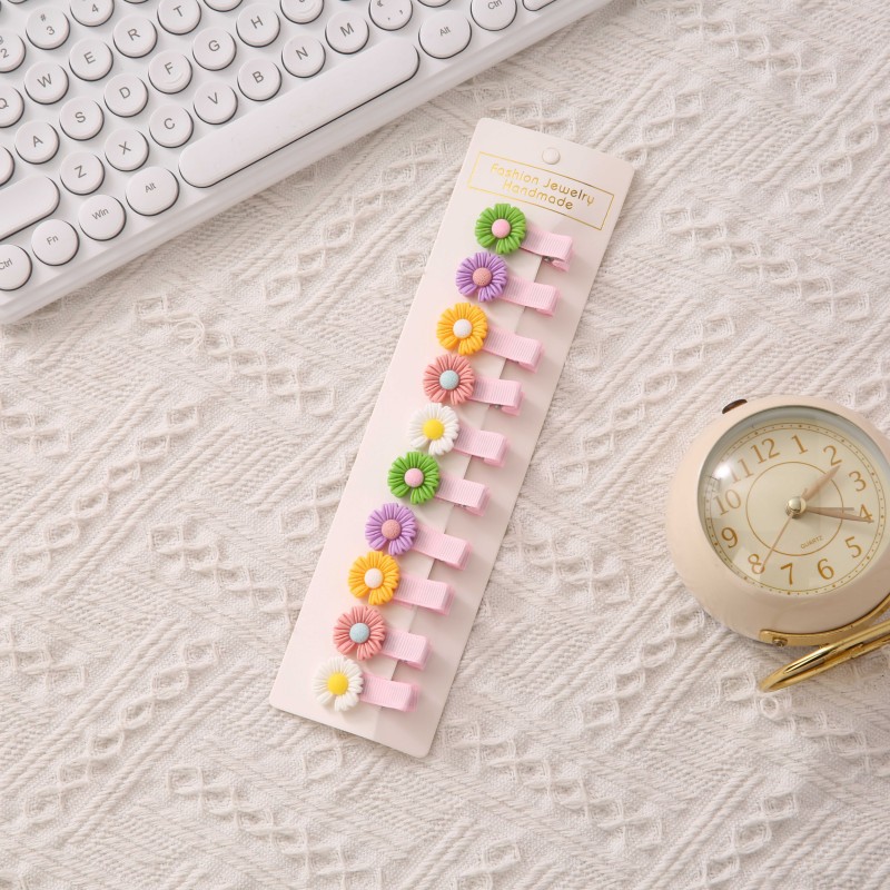 La horquilla del bebé de los niños no duele el cabello clip de pico de pato lado de la niña horquilla rota coreano lindo flequillo clip al por mayor