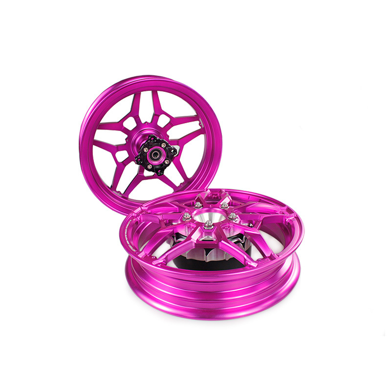Suitable for Honda Giorno 125 Motorcycle Front and Rear Wheel Hubs Cnc Aluminum Alloy Thickened Wheel Rim Assembly Modification