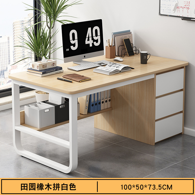 Estantes blancos de roble pastoral 100 * 50