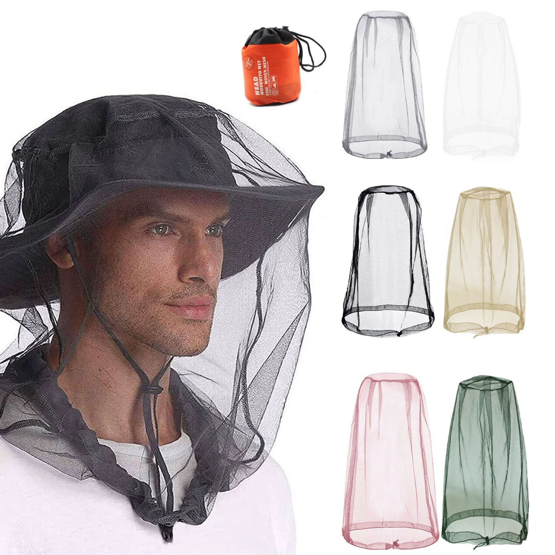 Трансграничная крышка от комаров на открытом воздухе туристическая пылезащитная шляпа насекомых рыболовная шляпа пчелиная шляпа пулово противомоскитная сетка кемпинг противомоскитная сеть