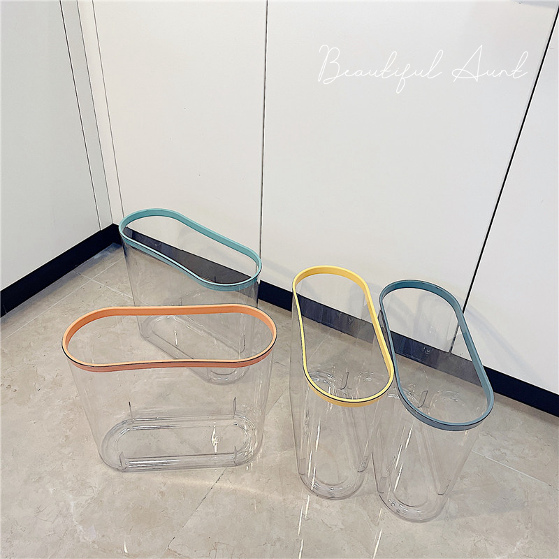 * Beautiful little aunt* bathroom trash bin seam transparent narrow…
