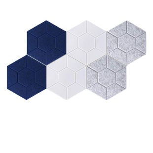 Creative polyester fiber sound insulation board color acoustic board hexagonal felt board sofa photo background wall sticker