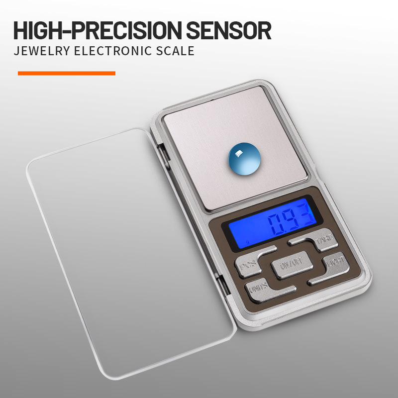 外贸热销小量程珠宝秤0.1g精度商用不锈钢软硬按键可选精准电子秤