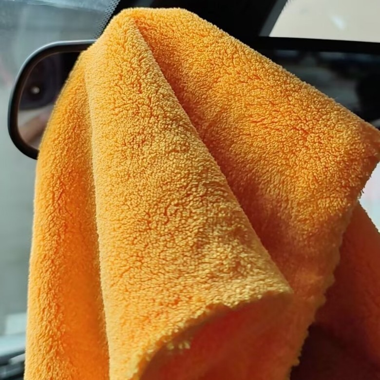 microfibra gruesa cortada doble cara poliéster brocado de alta densidad coral veludo toalla de limpieza de coche toallas super absorbentes