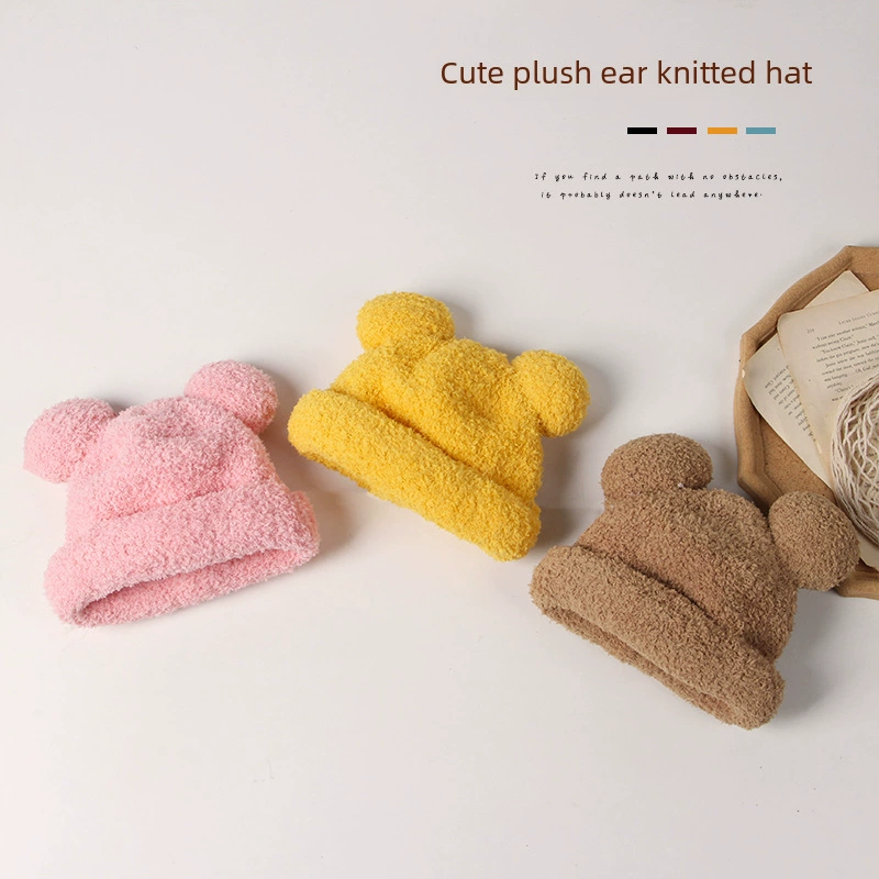 Colored children's winter keep warm hat, city style, western style