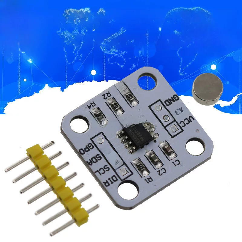 Induction encoder, sensor, highly precise magnetic module