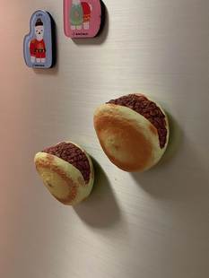 . Mini Donkey Meat Burning Refrigerator Sticker Baoding Wenchuang Donkey Meat Burning Stereo Simulation Food Modeling Magnetic Sticker