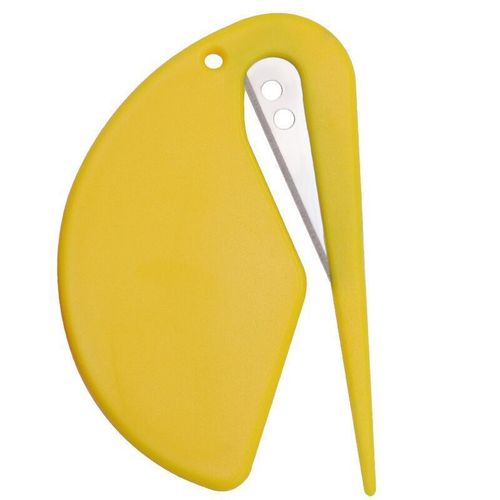 Plastic mini letter opener, envelope opener, paper cutter, rope cutter, rubber band and wire cutter