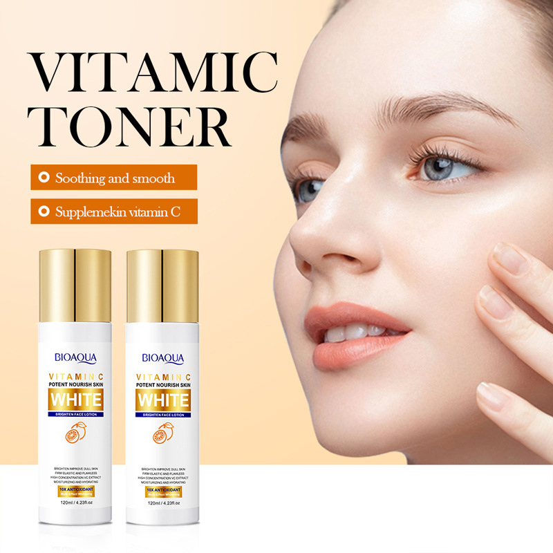 BIOAOUA Vitamin C Brightening Toner Soothing Skin Moisturizing Whitening_voghion.com