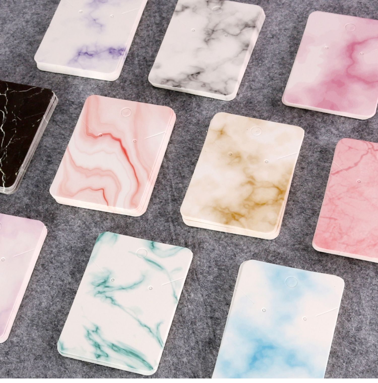 57g Weight Jewelry packaging cardboard Classification 1 Piece Quantity Party, Date Occasion Paper/Paper Material Marble Texture Pattern Simple Style Style Simple Style Marble Texture Paper/paper Jewelry Packaging Cardboard 4