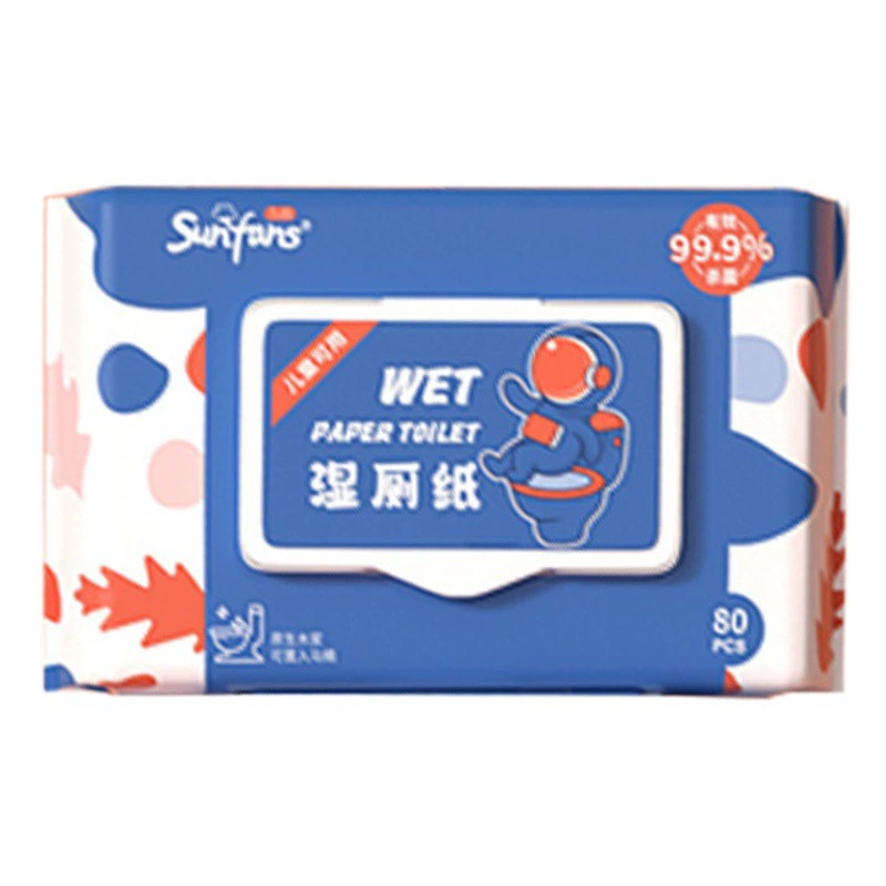 Чистая вода, влажная туалетная бумага для дома, доступная 80 штук, большая пачка чистящих влажных бумажных полотенец может быть смыта для мужчин и женщин