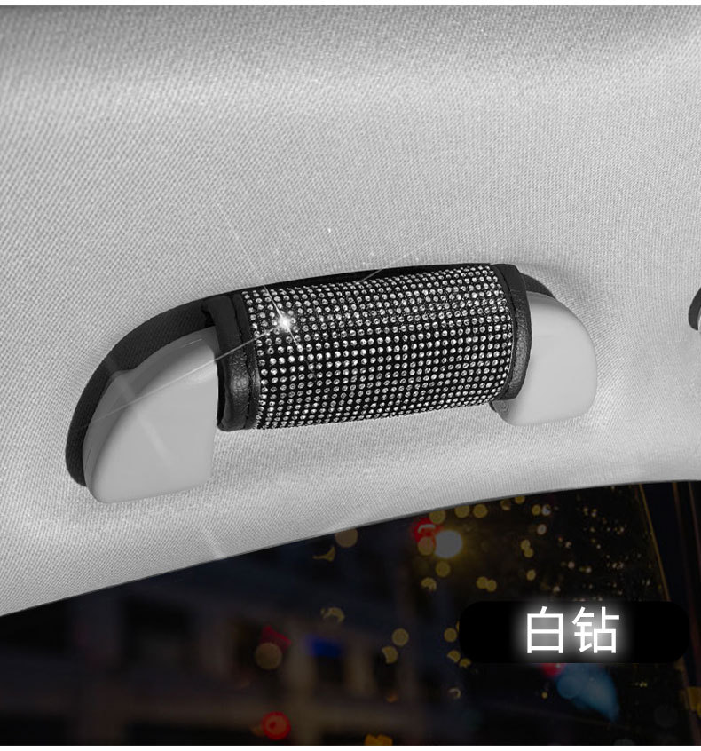 Cross-border car diamond door pull gloves hot drilling door handle set decoration ladies full drilling with drill hand pull set gypsophila