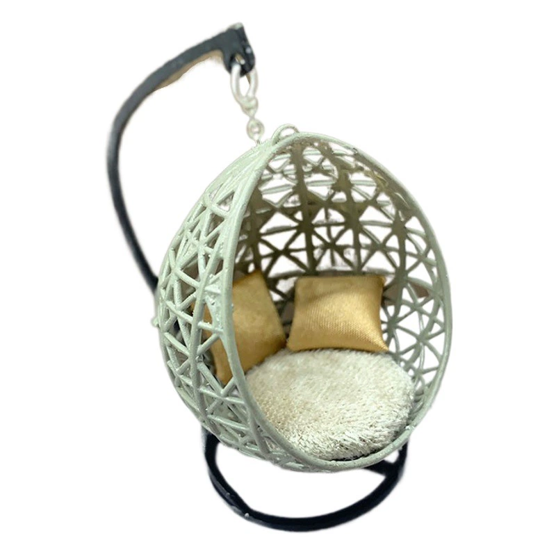 1:12 минут кукольный домик подвесная корзина украшения миниатюрная мебель маленькая украшение DIY песочницы строительный материал качели кресло модель