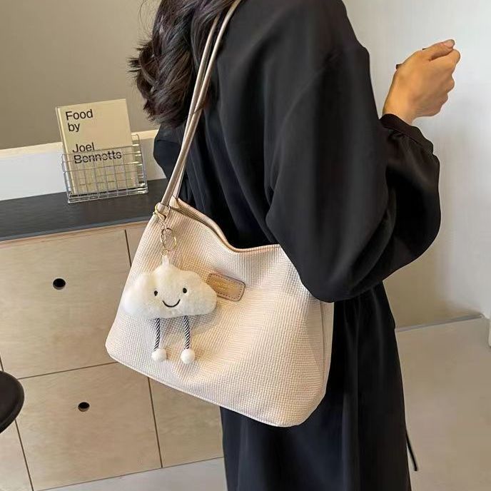 高级感包包女秋冬新款时尚质感单肩包流行洋气百搭通勤水桶托特包|undefined