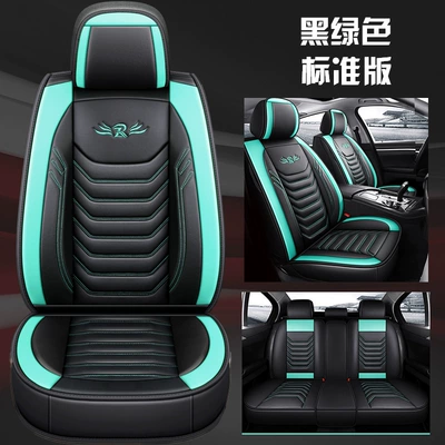 Seat cushion, seat cover – hair - black-and-green-standard-version