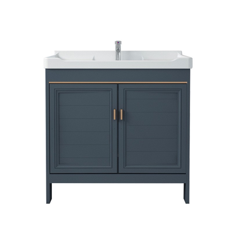 gabinete de baño espacio de piso aluminio tipo hogar pequeño lavabo combinación de lavabo moderno lavabo balcón lavabo