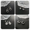 Fashionable earrings stainless steel, European style