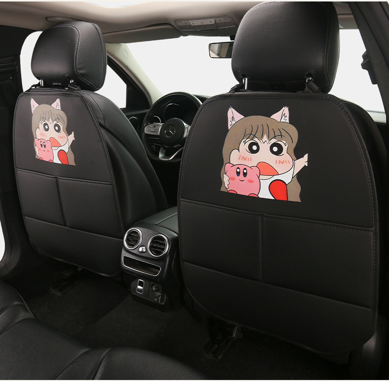 Car Seat Back Anti-Kick Pad, Children's Cartoon Protective Pad, Anti-Dirt Protective Pad for Car Interior, Rear Seat Anti-Kick and Anti-Wear Pad