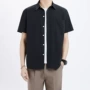 男款翻领短袖夏季衬衣