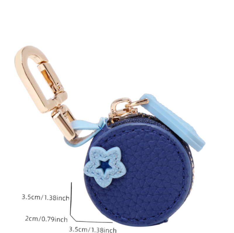 国境を越えた売れ筋のフルーツ型のかわいい小銭入れ Bluetooth ヘッドセットバッグ多機能 AirTags ロケーターレザーケース|undefined