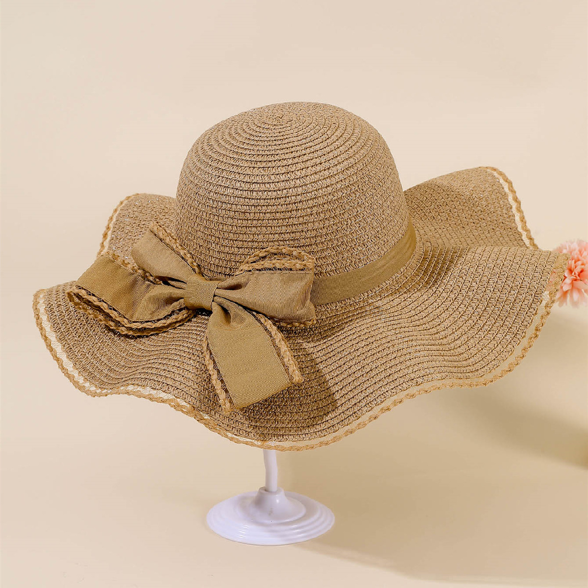 Sombrero de paja de las mujeres ala grande verano fresco sombrero de pescador moda playa Playa Grande ala sol sombrero