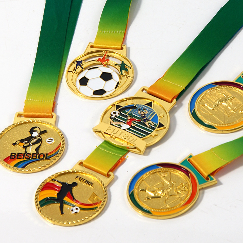 Medalla de aleación de zinc hecha a medida, medallas de fútbol, baloncesto, béisbol, medallas de honor metálicas