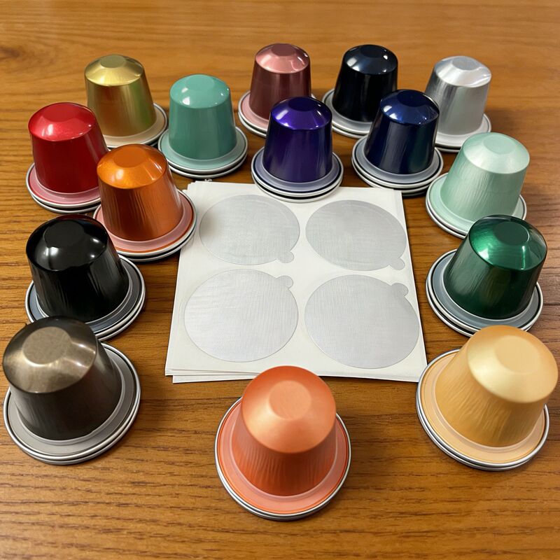 Compatible with Nestlé Nespresso Aluminum Foil Capsule Coffee Machine Capsule Shell Disposable Espresso Aluminum Shell Empty Cup