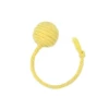 Cotton rope ball with rope trumpet 3cm yellow