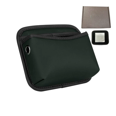 Storage Box, Adhesive-Type Door Armrest: Car storage bag/box - 3096-green-storage-bag-including-adhesive-backing