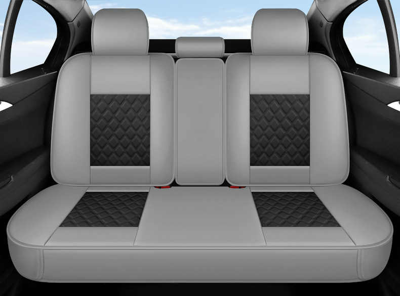 2025 Full Car Five-Seater Four-Season Universal Car Seat Cushion Full Surround Cushion Cover Leather Seat Cover Full Wrap Seat Cushion Thickened