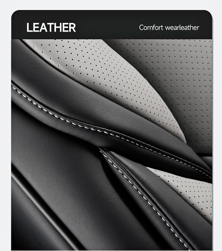 New Car Seat Cover All-Inclusive Full Leather Four-Season Universal Seat Cushion Special Nappa Leather Seat Cover Breathable Cushion Wholesale