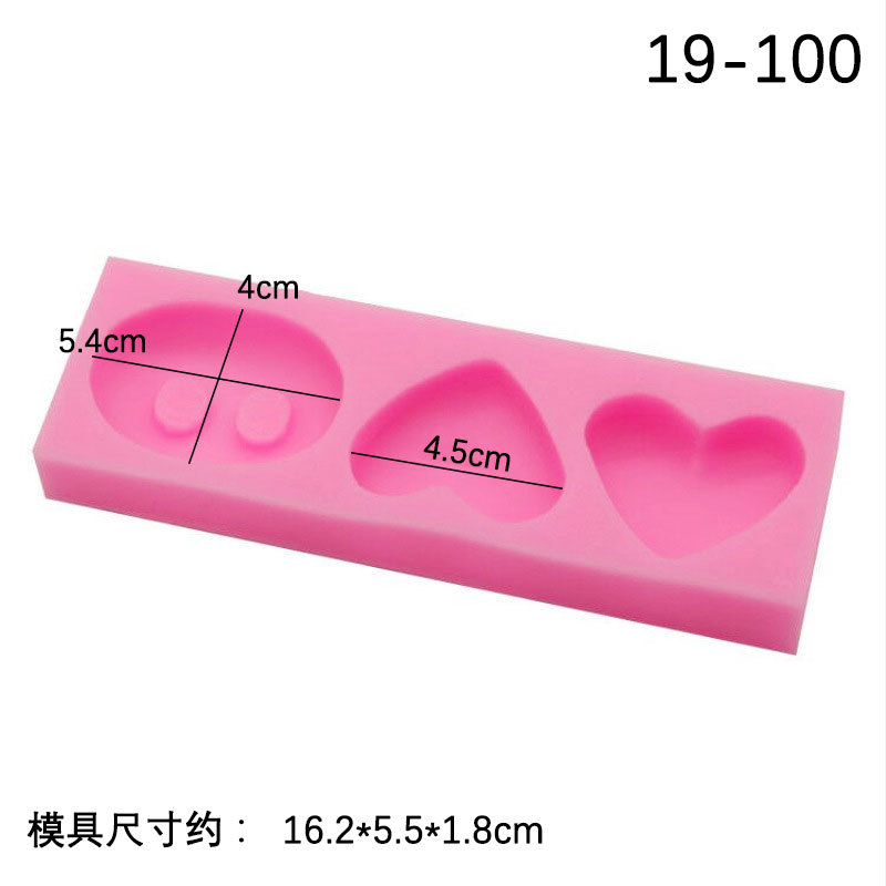 Orejas de cerdo nariz de cerdo Fondant inserto de chocolate mousse decoración de la torta molde de silicona para hornear accesorios de postre