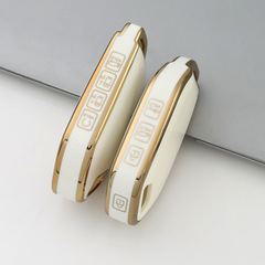 Applicable for 56789 Keys New Kia Optima Ace & Carnival & Ora Car Gold Edge Key Case & Cover TPU