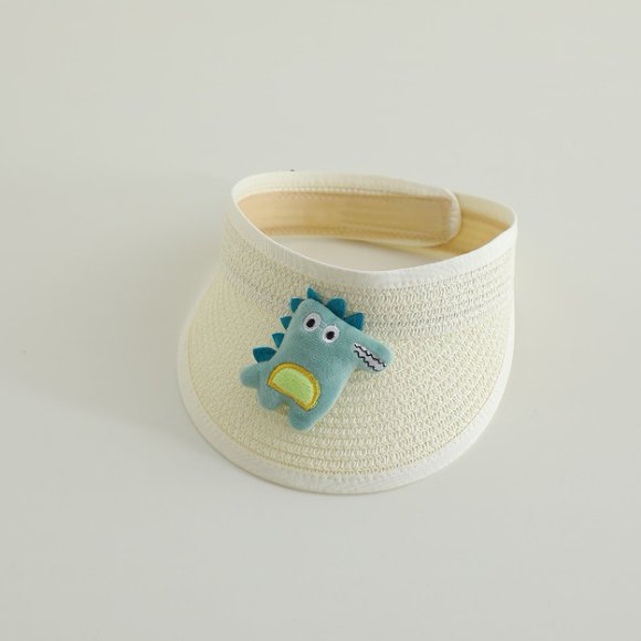 Sombrero solar para niños sombrero de paja de verano bebé gorra de paja de dibujos animados encantador sombrero de sol bebé transpirable de verano