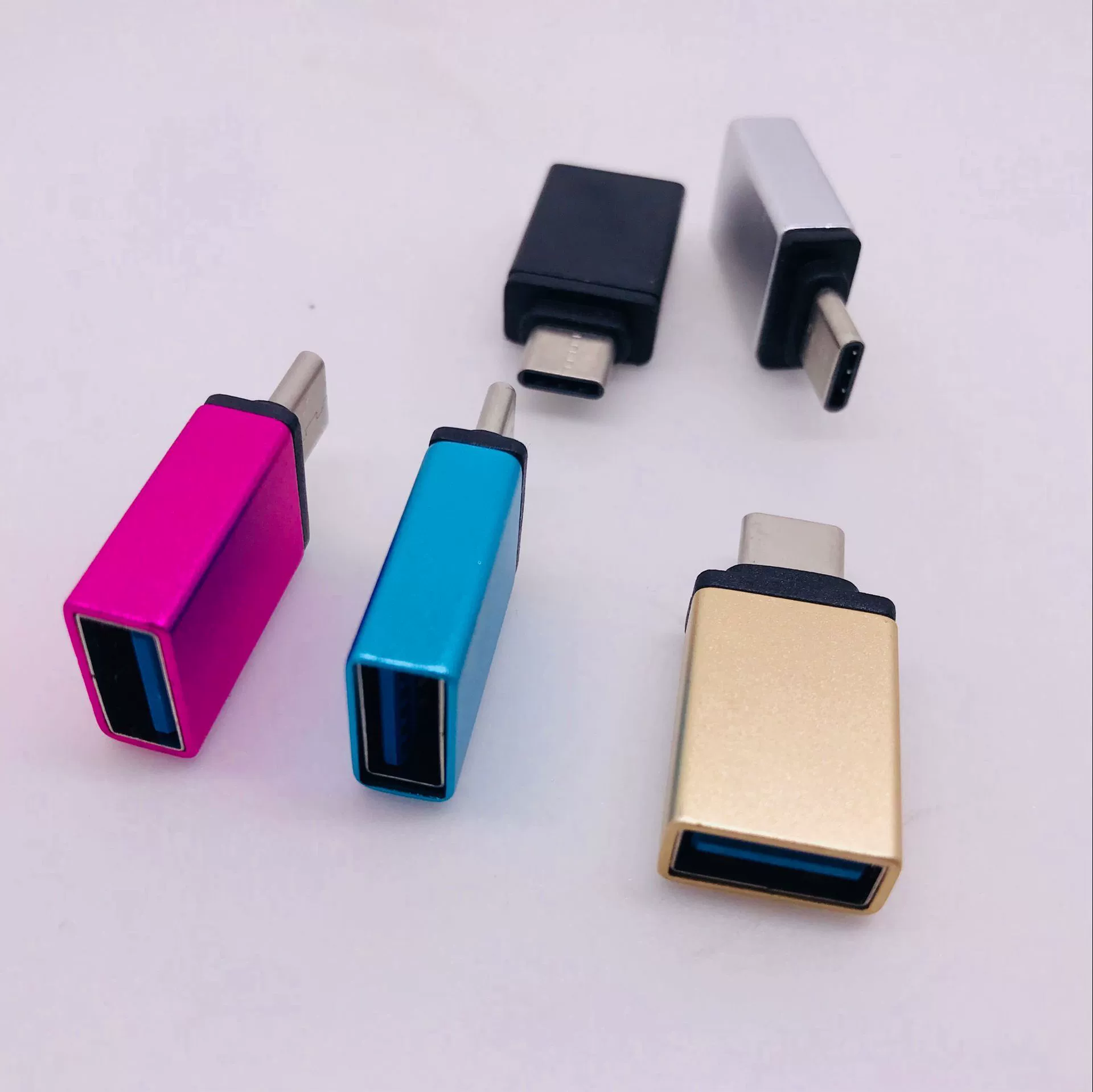 V8 OTG для телефона, USB 3.0 Android OTG конвертер, длинный алюминиевый Type-C металлический конвертер заголовок