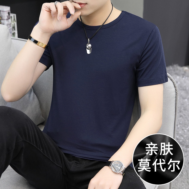 智贝主图_32件】短袖t恤男莫代尔潮牌上衣服男士速干打底衫