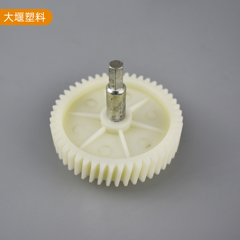 绞肉机配件精密齿轮 绞肉机齿轮48齿 轴长12*72.5MM