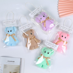 Small Bear Gift Box Business Gift Wedding and Birth Gift Teacher's Day Small Gift Wholesale Coral Velvet Hand Gift