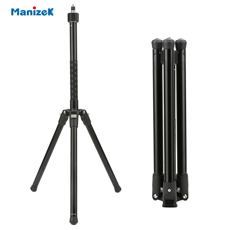 Manjike Te560 Camera Tripod Mobile Phone Bluetooth Selfie Stand Reverse Foldableing Vlog Photography Live Broadcast Light Stand