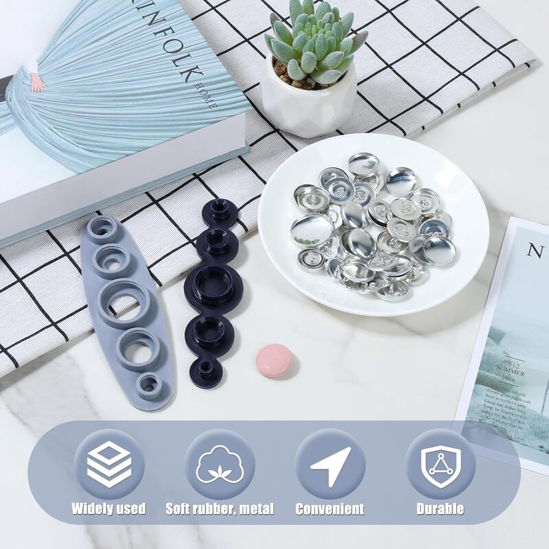 跨境热销DIY手工包布扣工具套装五合一扣胚模具套装 布包纽扣底座|undefined