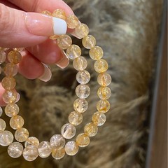 天然水晶金発晶DIYアクセサリー手串卸売り個性小衆水晶巧恩招米金発晶