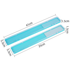 Transparent hanging box light blue fishing leader box double copper rod hook box fishing tackle accessories black pit competitive hook binding box